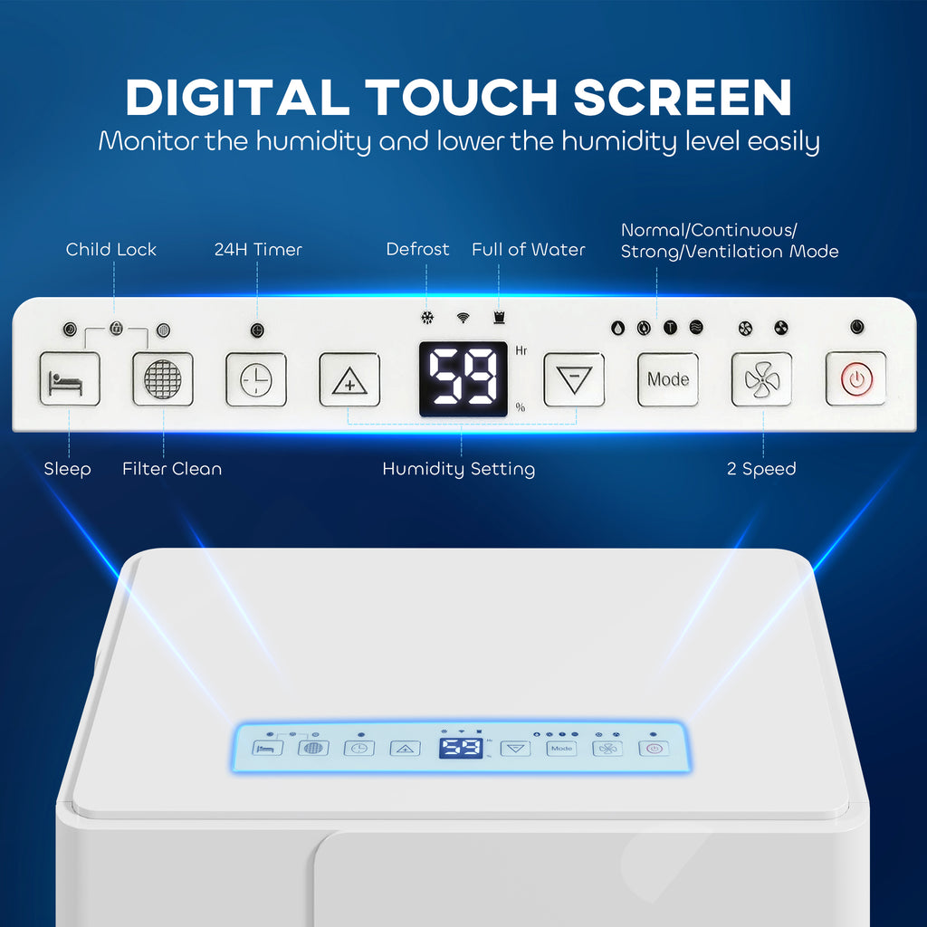 30L Clothes Dryer Dehumidifier - White